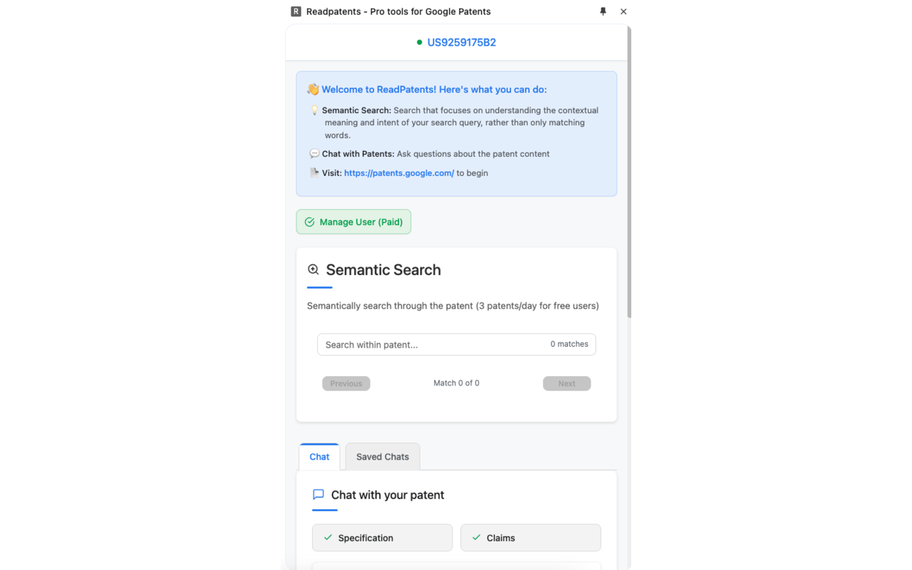 Semantic search vs keyword search in patent documents